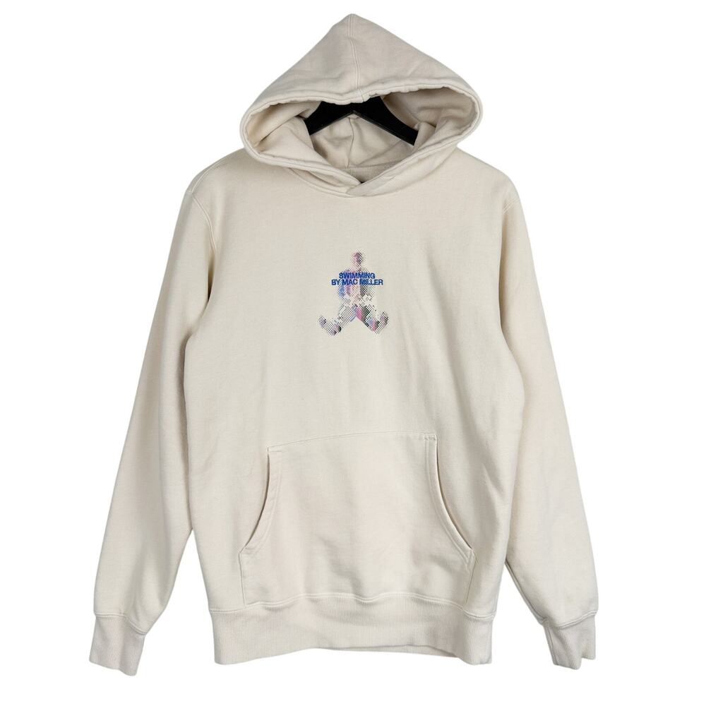 Mac Miller Swimming Album Hoodie Fleece Tracklist Cream - S